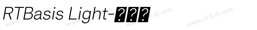 RTBasis Light字体转换 RTBasis Light字体转换